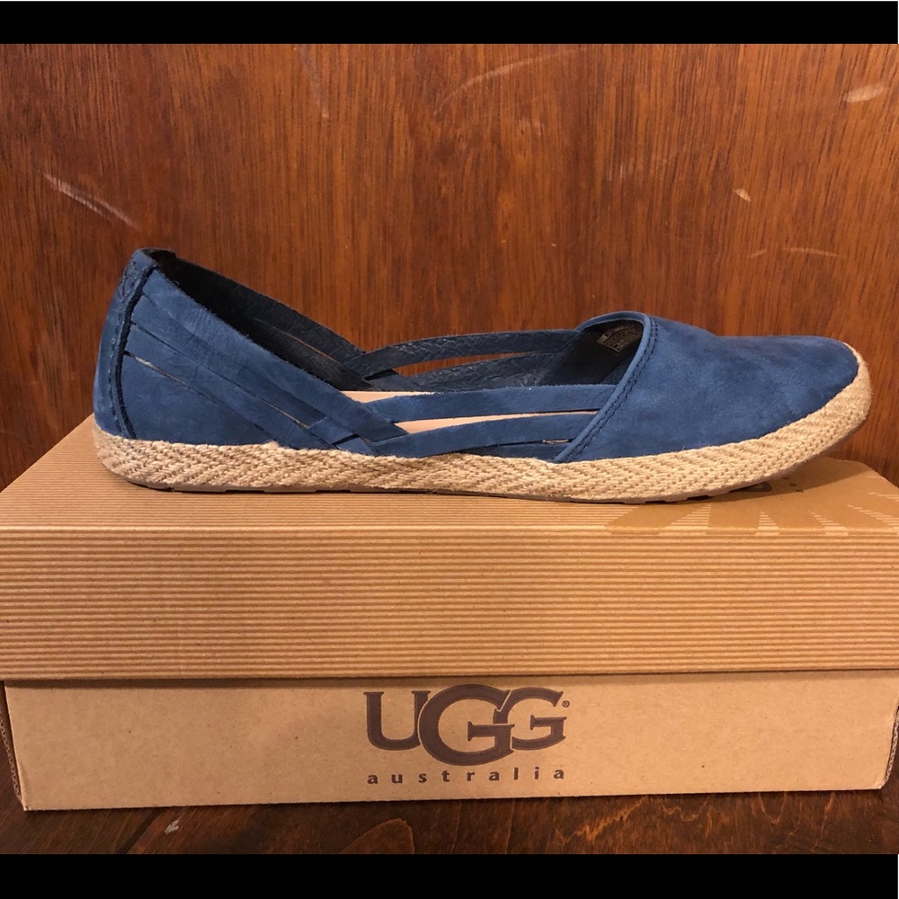 UGG navy suede espadrilles